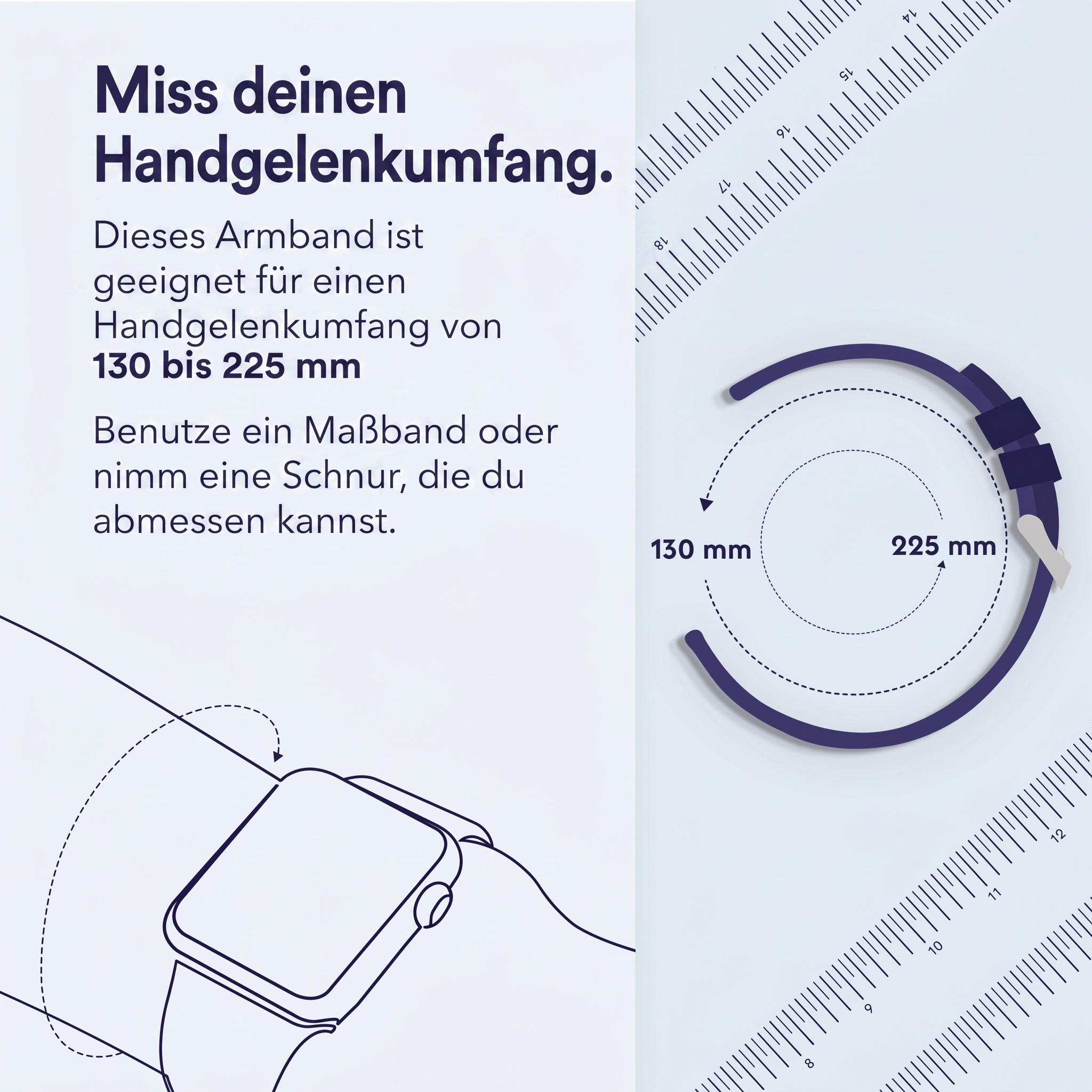 QuickFit® Silikonarmband - Garmin 20 mm Anschluss - Sand
