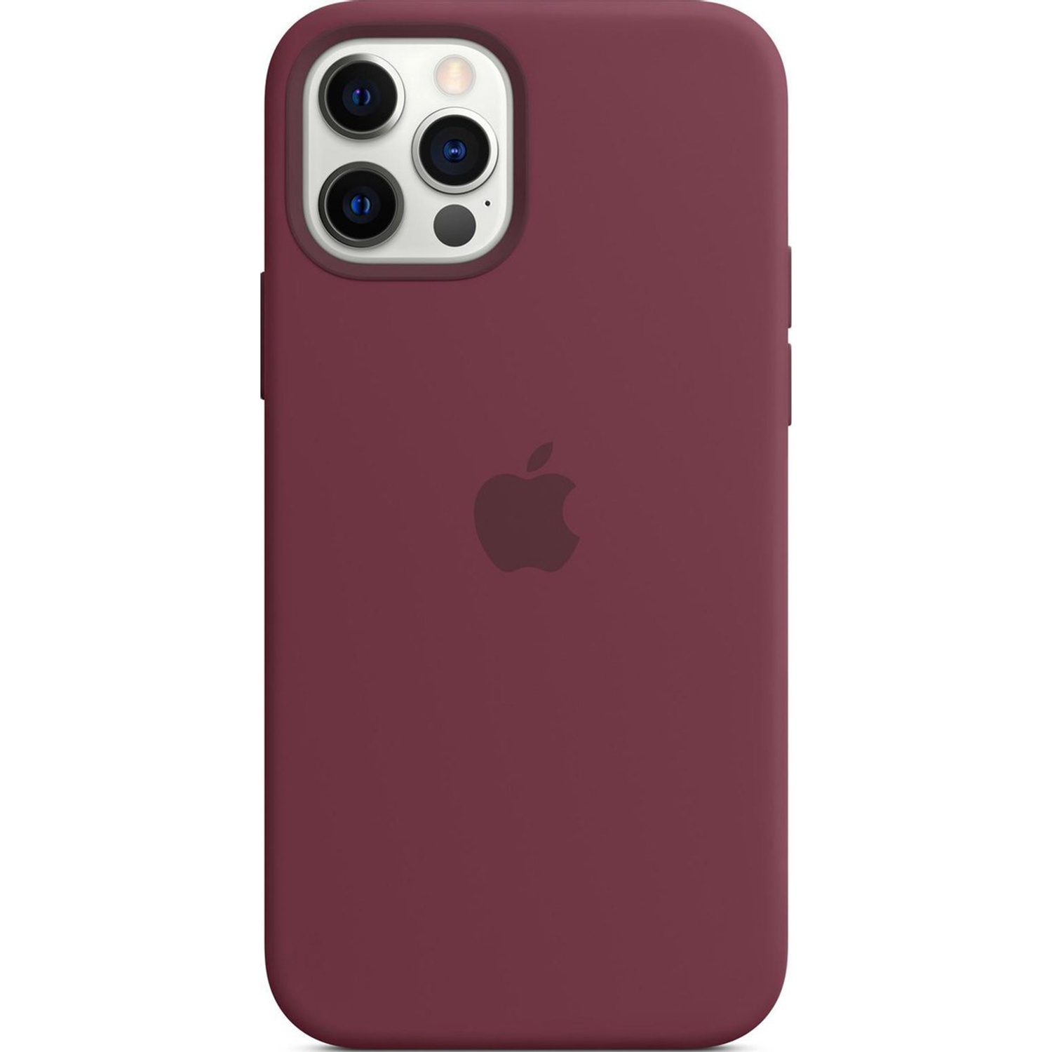 Silikon-Case MagSafe für das Apple iPhone 12 (Pro) - Plum
