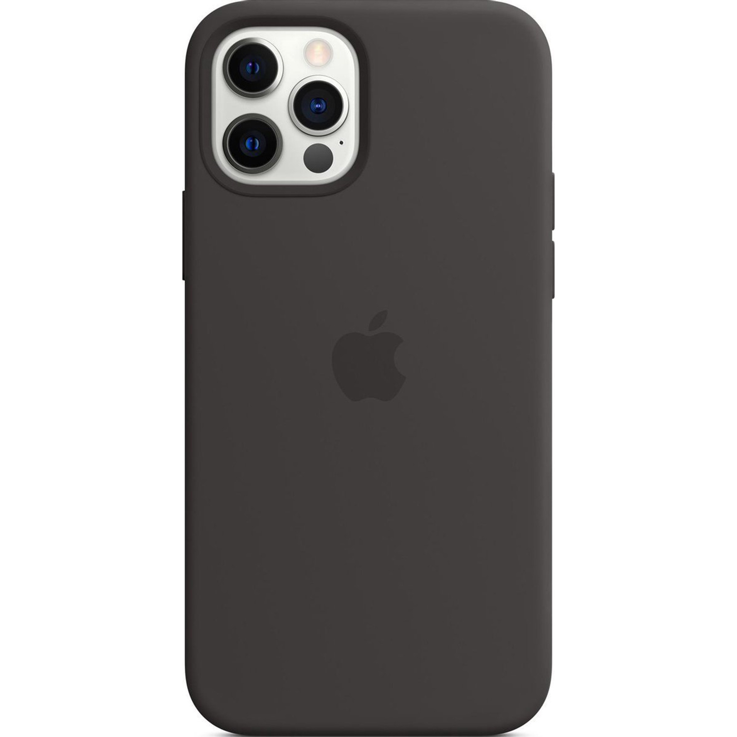 Original iPhone 12 Pro Max Silikon Case mit MagSafe schwarz