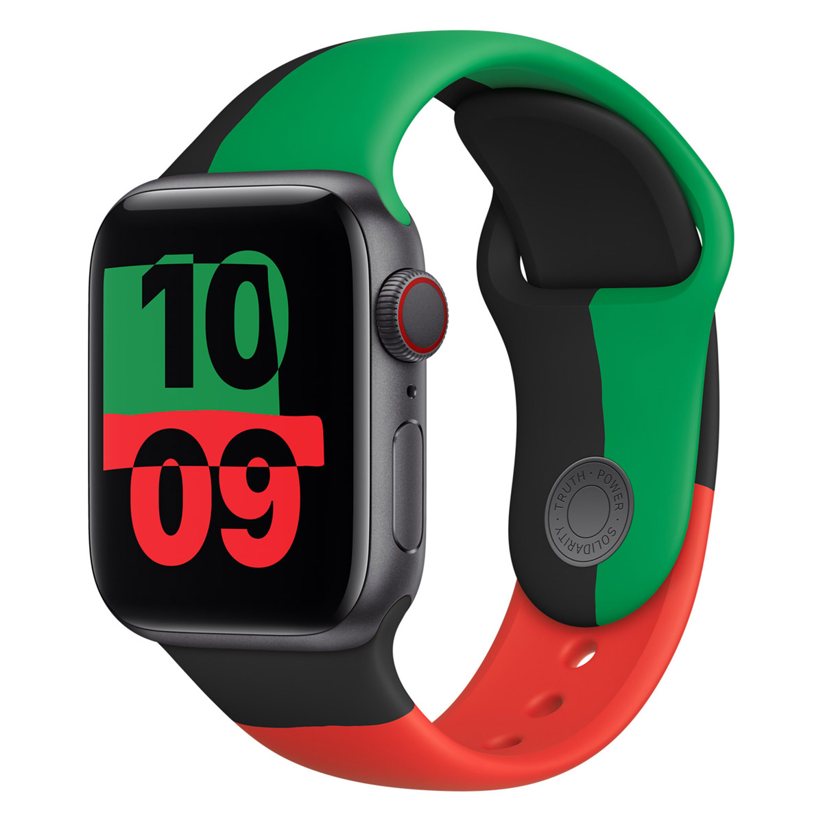 Sport Armband für Apple Watch | 38/40/41/42 mm - Größe S/M/L - Black Unity