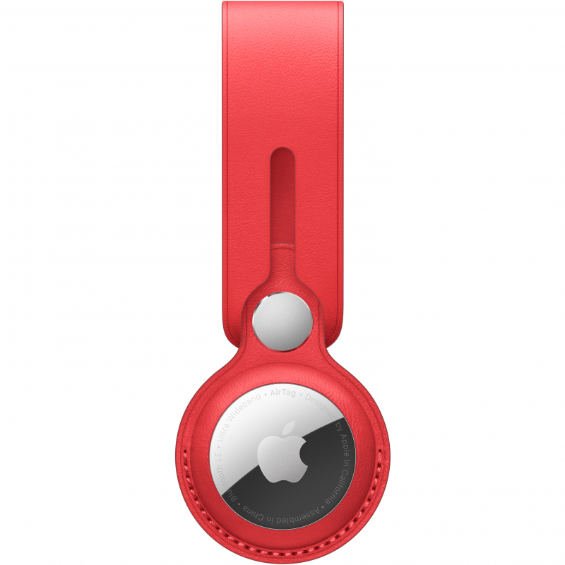 Leather Loop für das Apple AirTag - Red