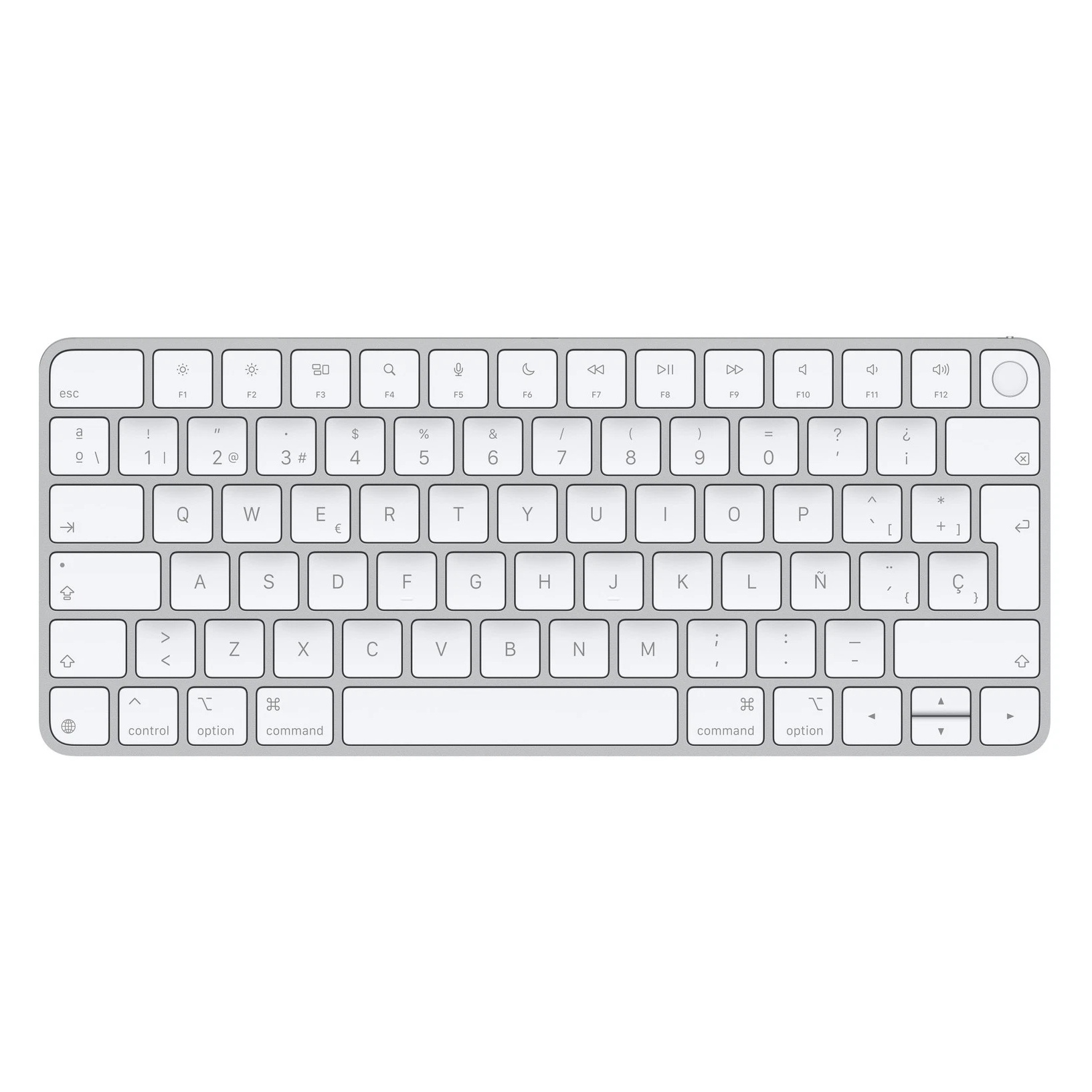 Apple Magic Keyboard mit Touch ID - Kabellose Tastatur - QWERTY / ESP - Lightning - Weiß