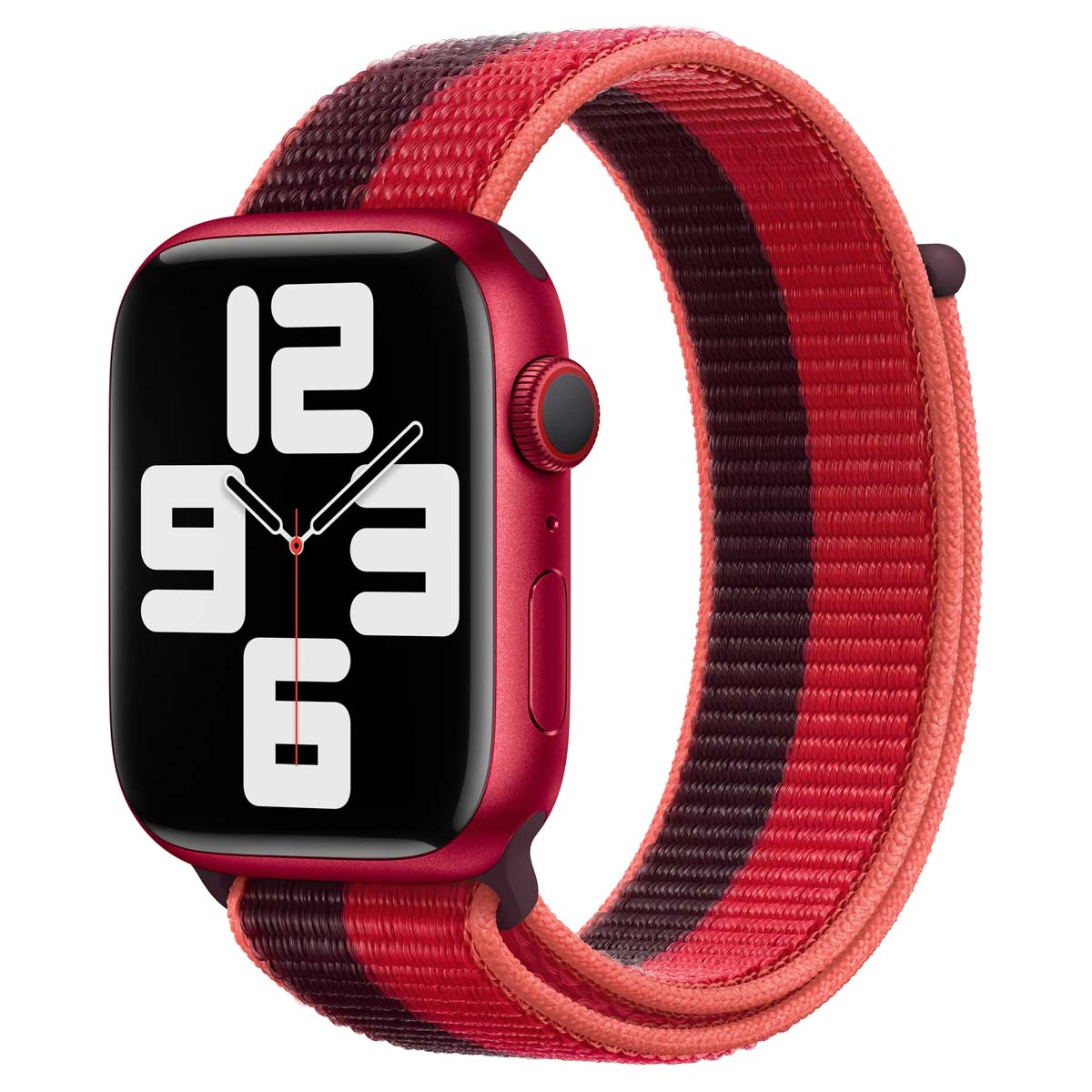 Sport Loop Armband für Apple Watch | 44/45/46/49 mm - Black / Red