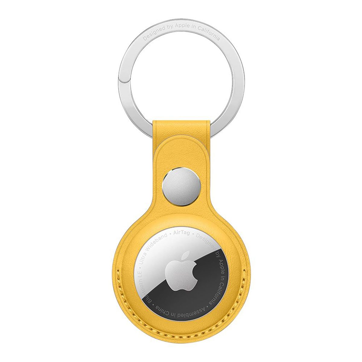 Leather Key Ring für Apple AirTag - Meyer Lemon