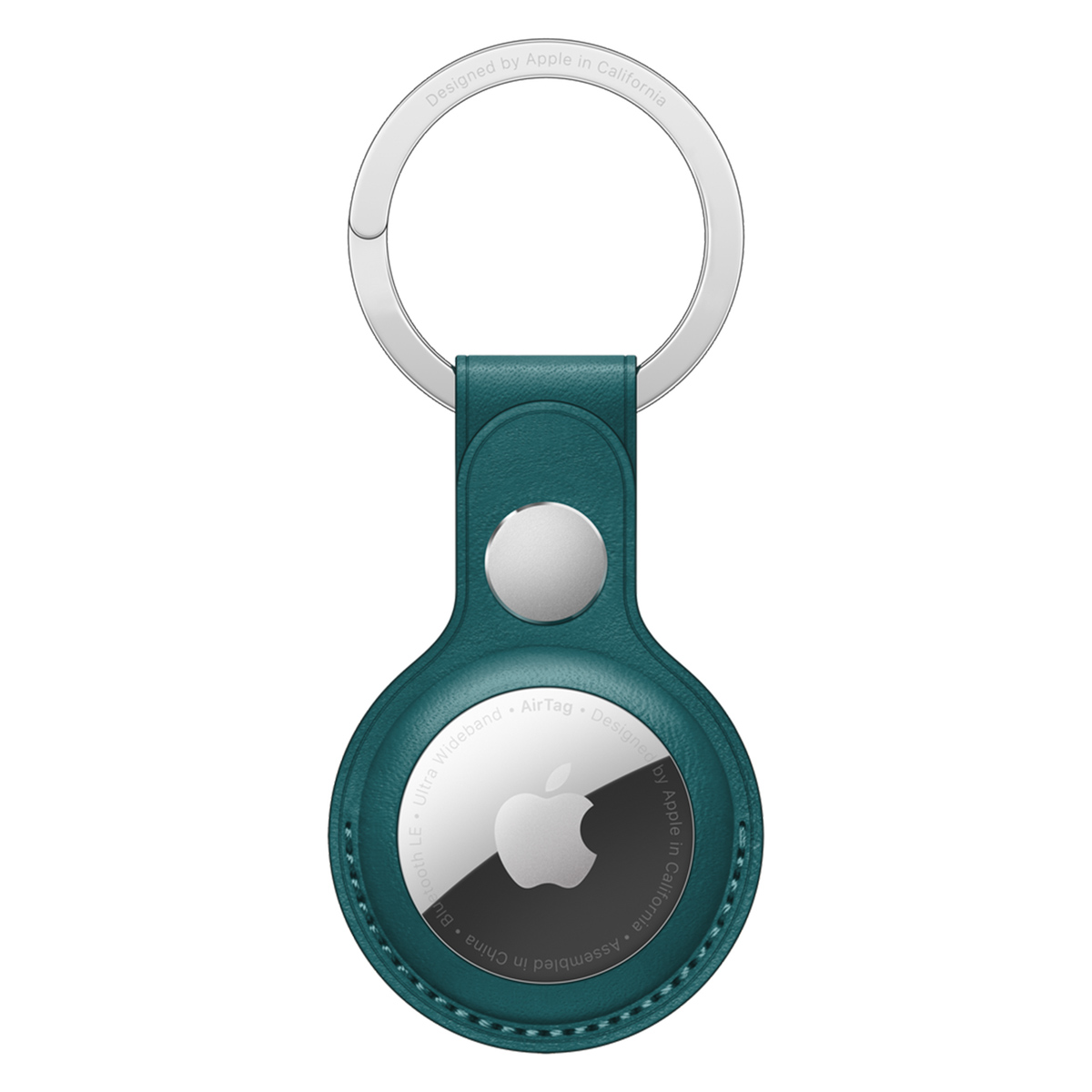 Leather Key Ring für Apple AirTag - Forest Green