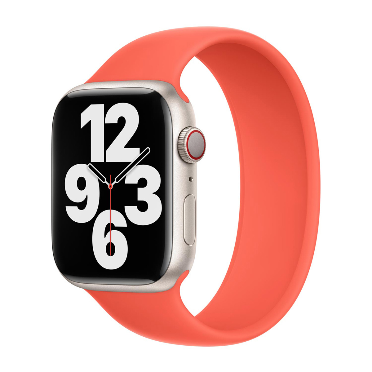 Silikon Solo Loop für Apple Watch | 44/45/46/49 mm – Größe 12 – Nectarine