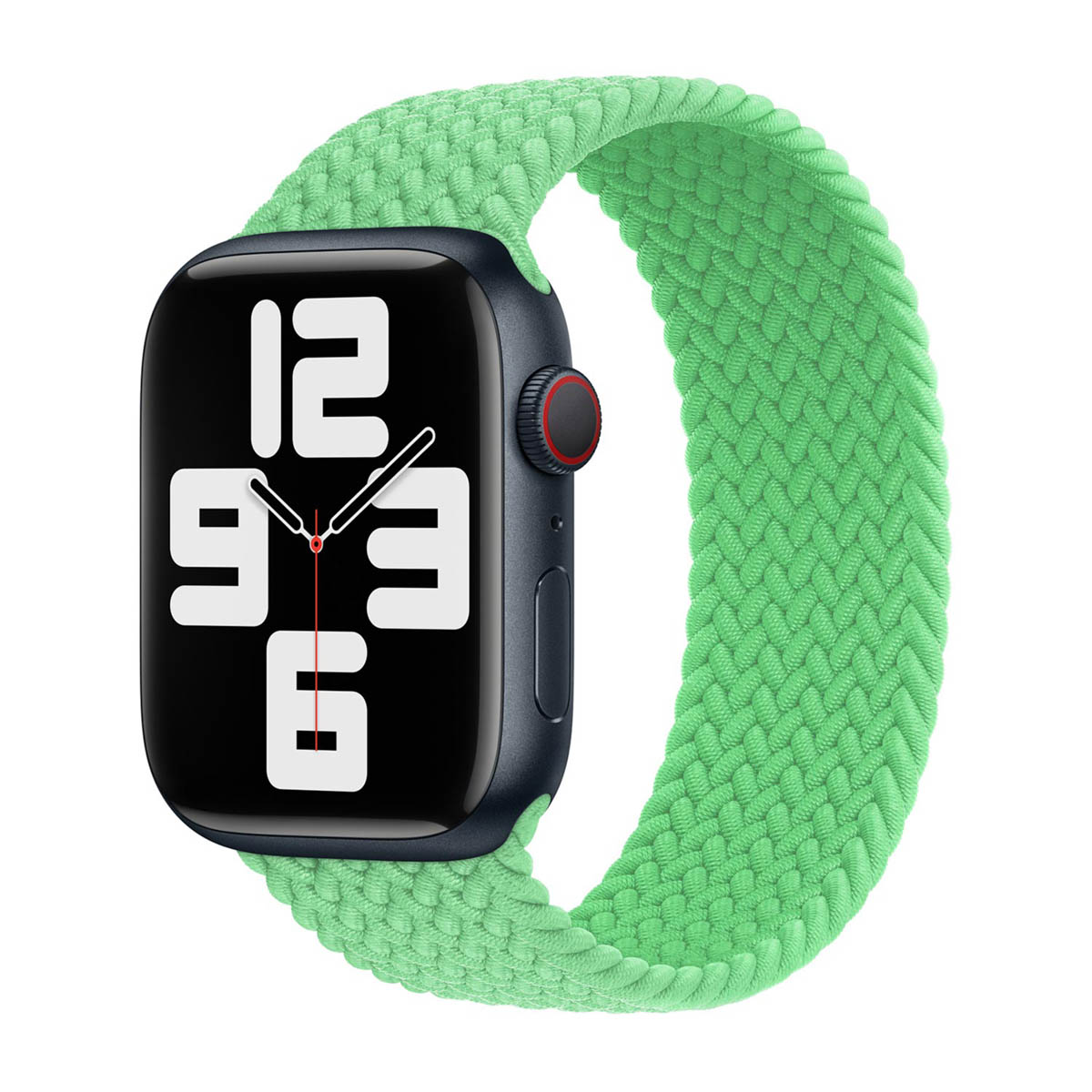 Geflochtenes Solo Loop für Apple Watch | 38/40/41/42 mm – Größe 7 – Bright Green