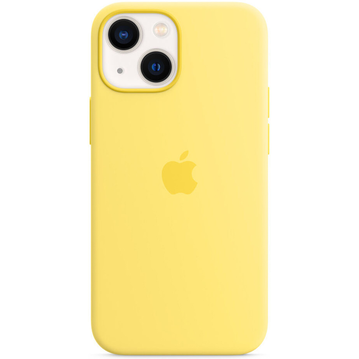 Silikon-Case MagSafe für das Apple iPhone 13 Mini - Lemon Zest