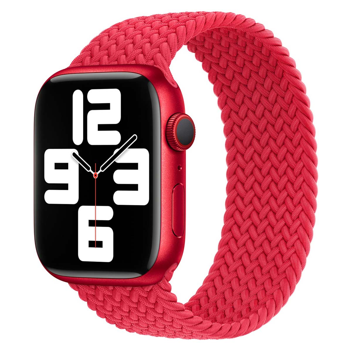 Geflochtenes Solo Loop für Apple Watch | 44/45/46/49 mm – Größe 5 – (Product) Red