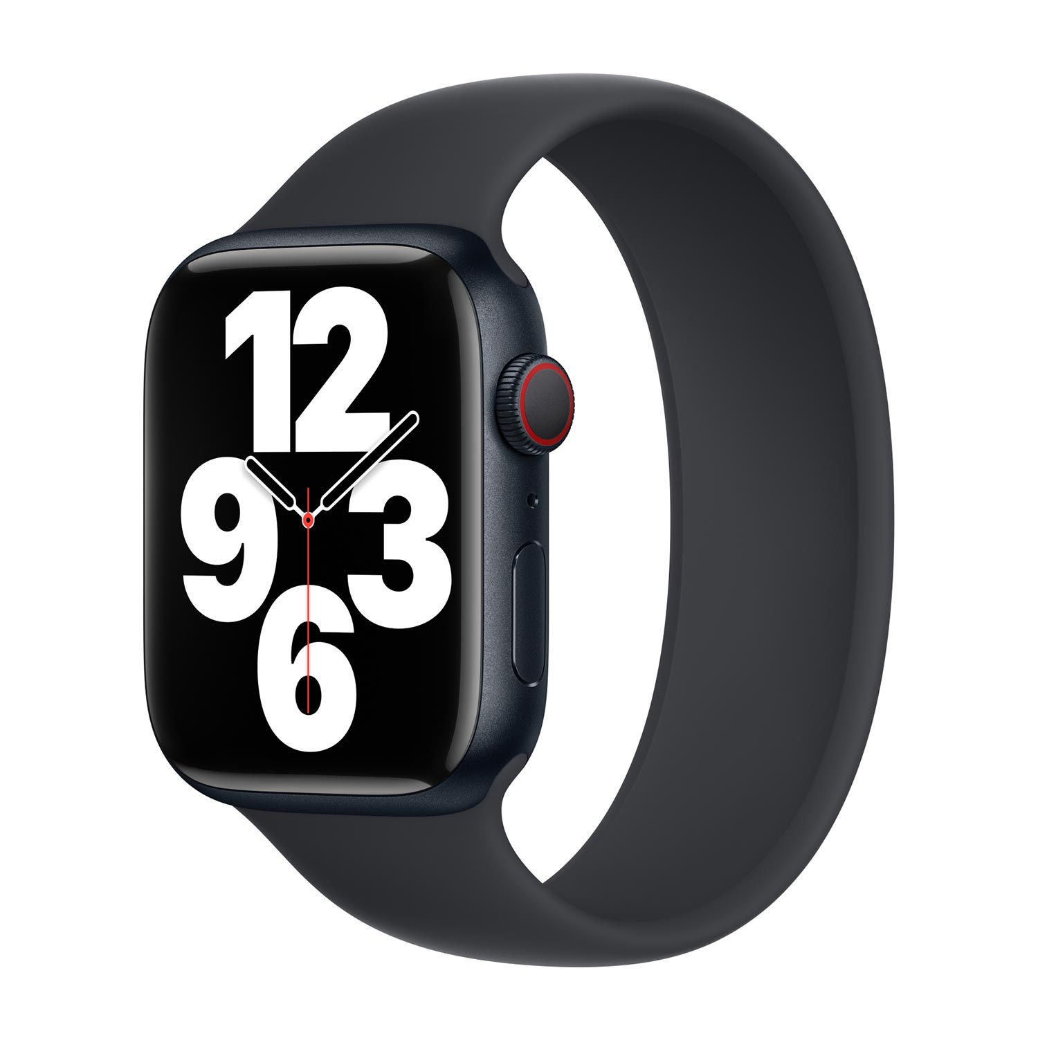 Silikon Solo Loop für Apple Watch | 38/40/41/42 mm – Größe 4 – Midnight