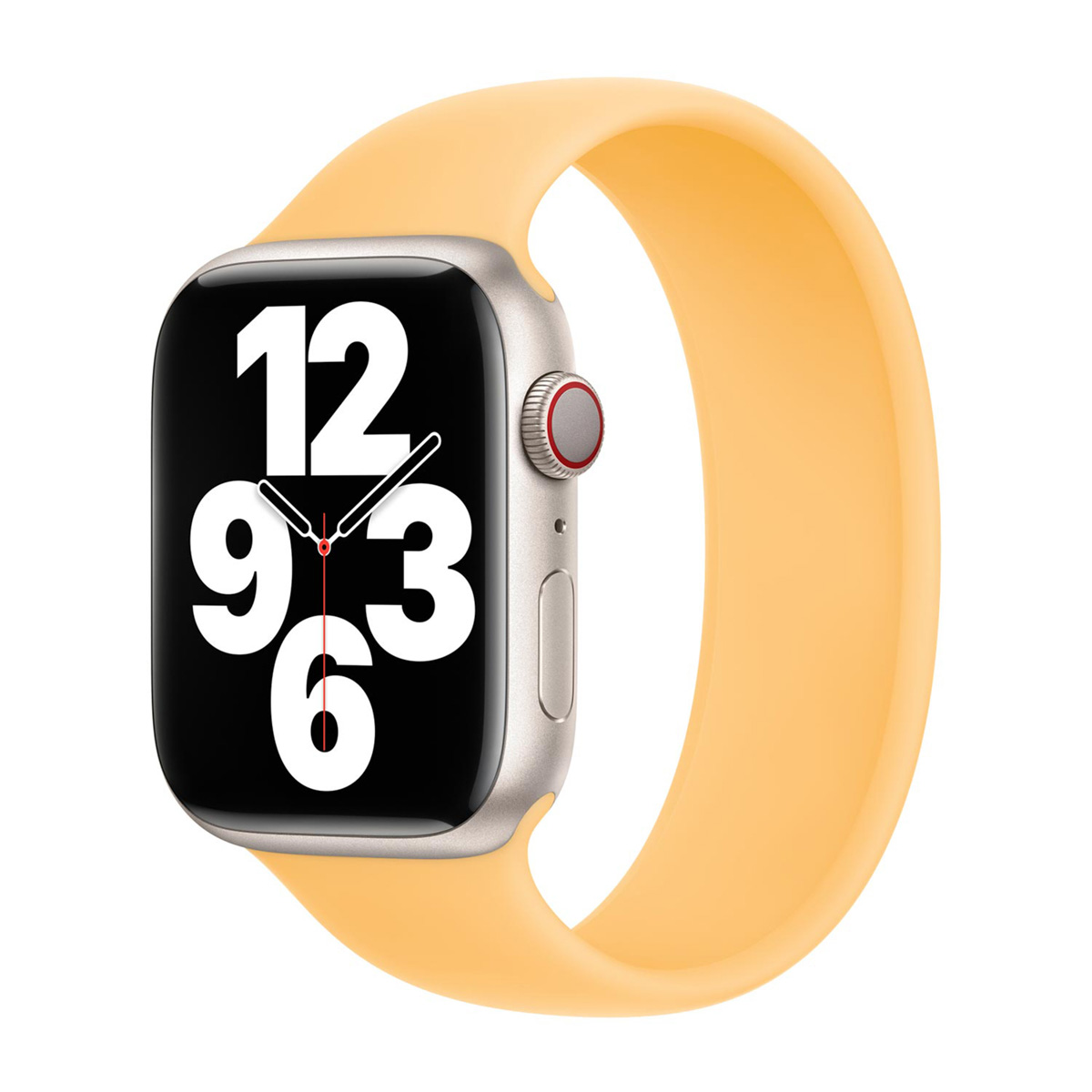 Silikon Solo Loop für Apple Watch | 44/45/46/49 mm – Größe 11 – Sunglow