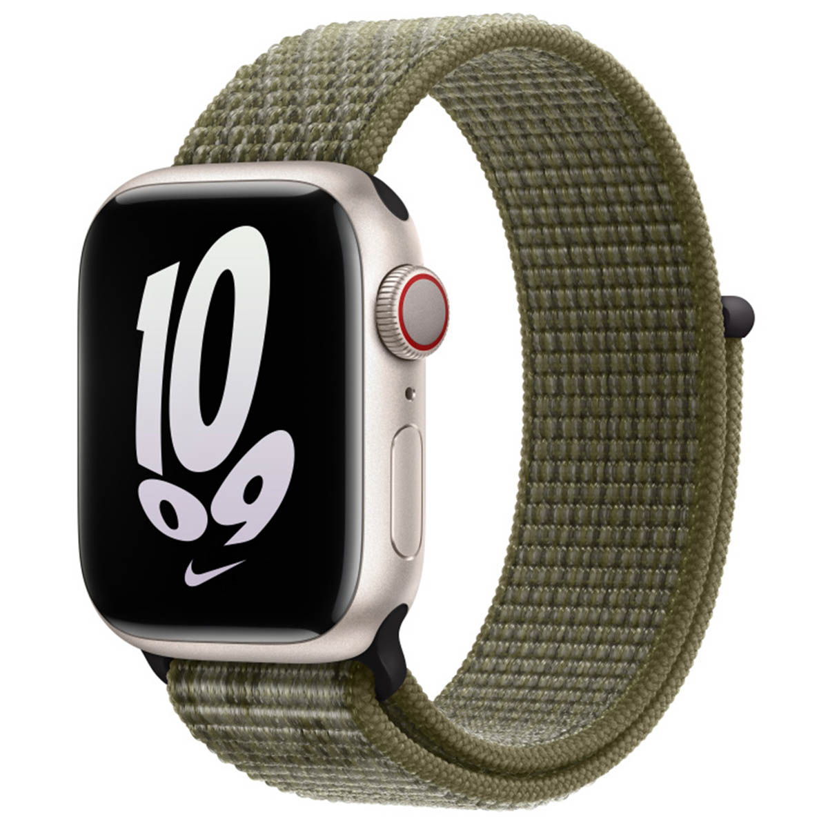 Nike Sport Loop Armband für  Apple Watch | 38/40/41/42 mm – Sequoia / Pure Platinum