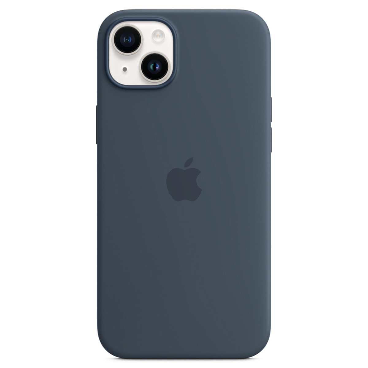 Silikon-Case MagSafe für das Apple iPhone 14 Plus - Storm Blue