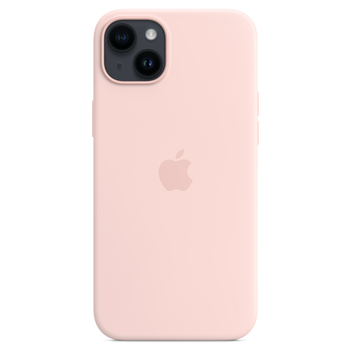 Silikon-Case MagSafe für das Apple iPhone 14 Plus - Chalk Pink