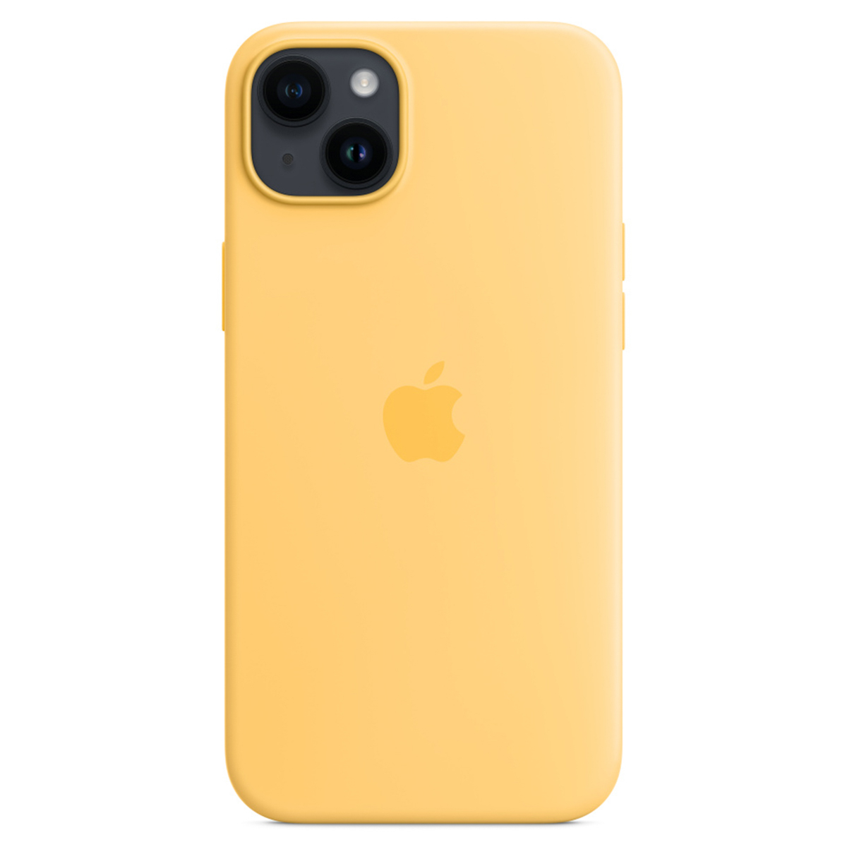Silikon-Case MagSafe für das Apple iPhone 14 Plus - Sunglow