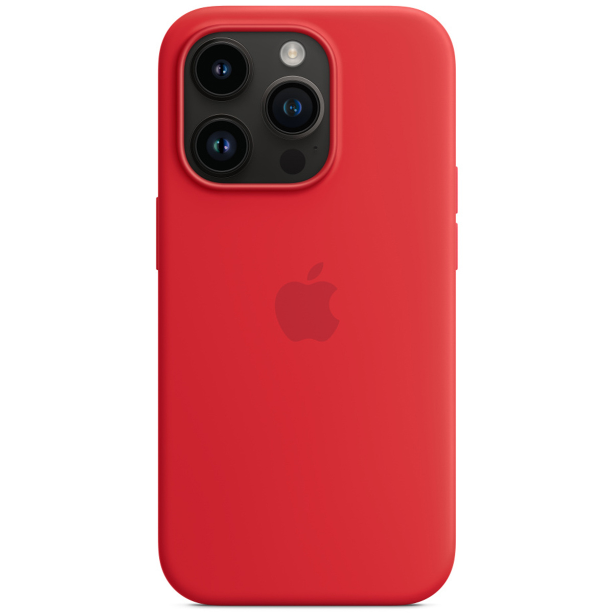 Silikon-Case MagSafe für das Apple iPhone 14 Pro – Rot