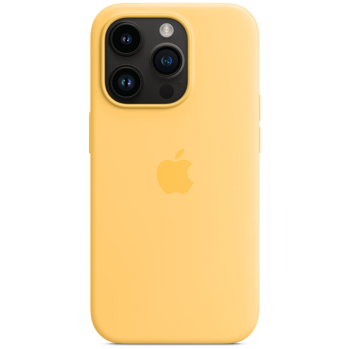 Silikon-Case MagSafe für das Apple iPhone 14 Pro - Sunglow