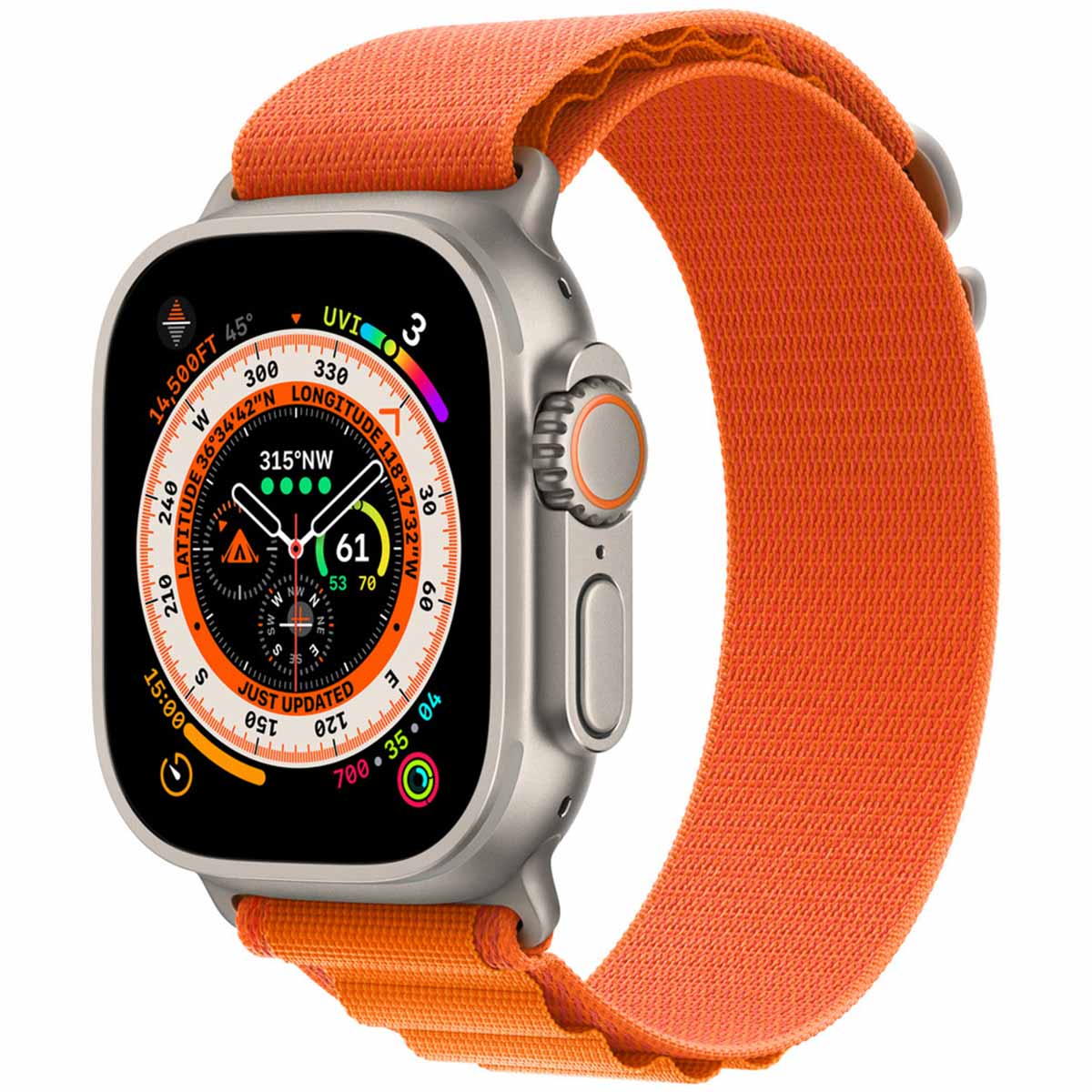 Alpine Loop Armband für Apple Watch | 44/45/46/49 mm - Größe S - Orange