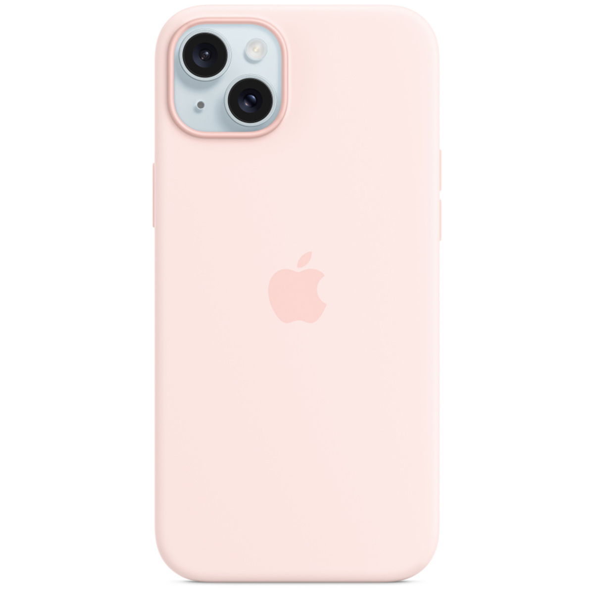 Silikon-Case MagSafe für das Apple iPhone 15 Plus - Light Pink