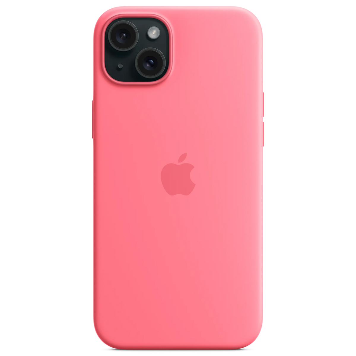 Silikon-Case MagSafe für das Apple iPhone 15 Plus - Rosa