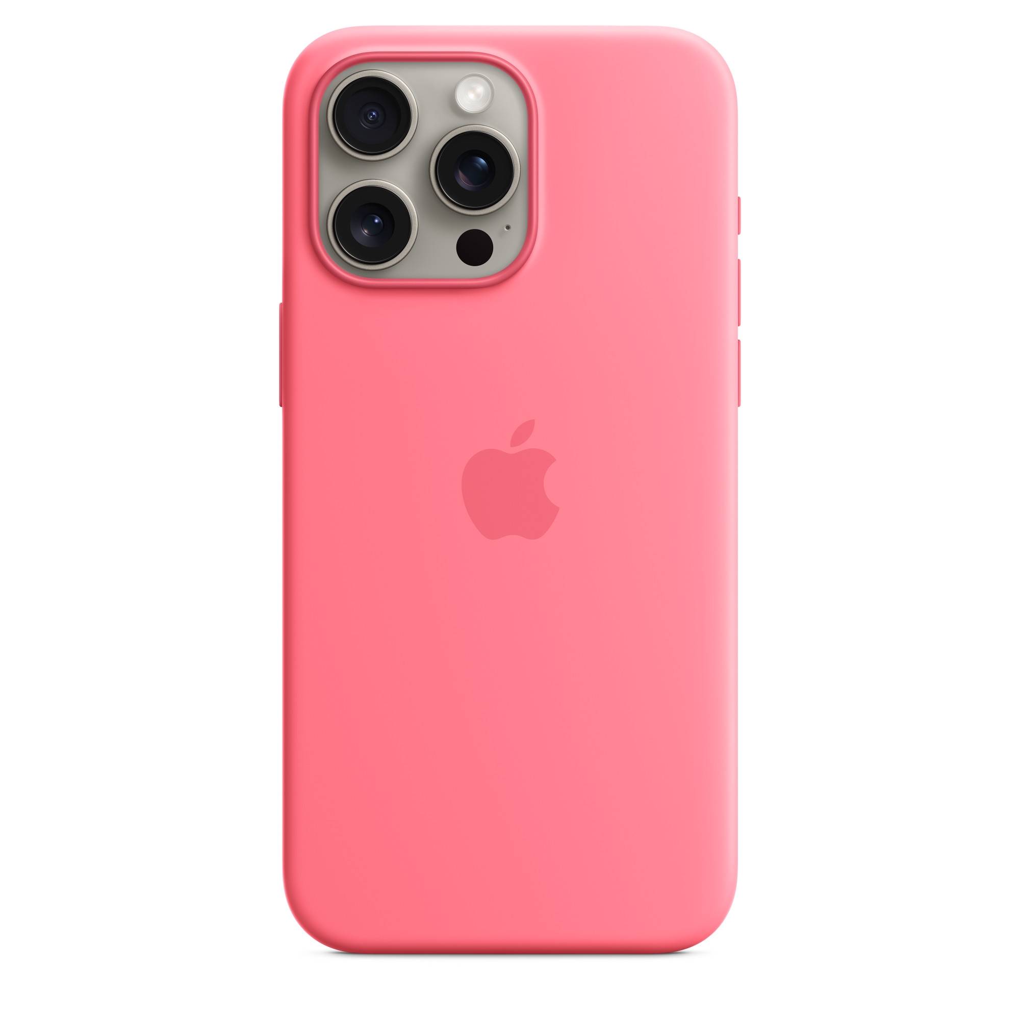 Silikon-Case MagSafe für das Apple iPhone 15 Pro Max - Pink
