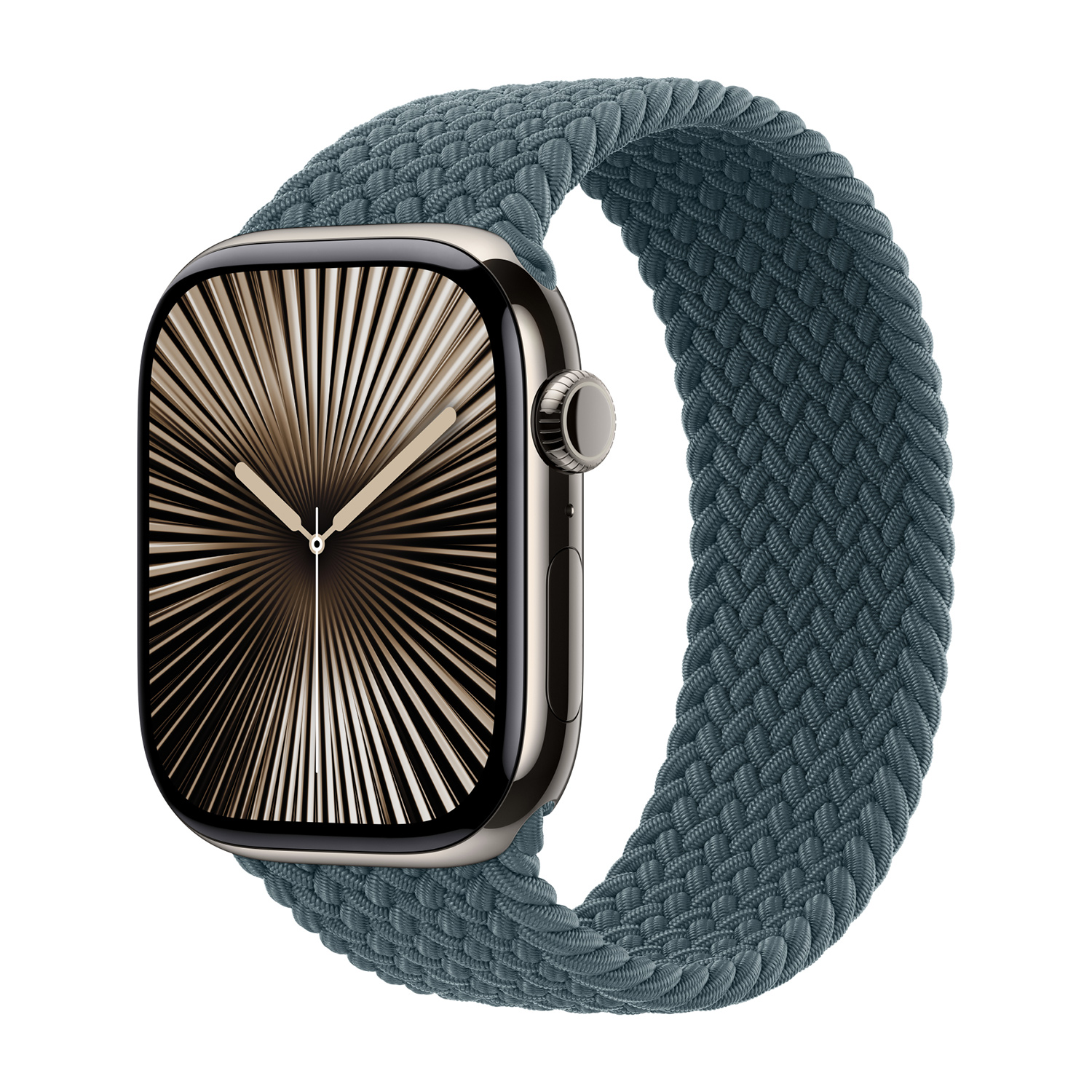 Geflochtenes Solo Loop für Apple Watch | 38/40/41/42 mm - Größe 7 - Lake Green