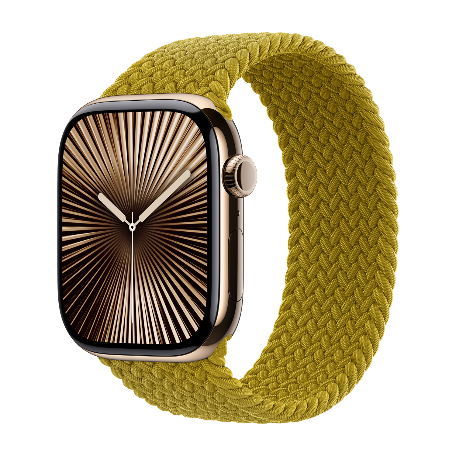 Geflochtenes Solo Loop für Apple Watch | 44/45/46/49 mm - Größe 0 - Chartreuse