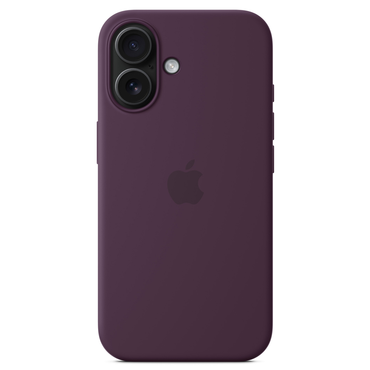 Silikon-Case MagSafe für das Apple iPhone 16 - Plum