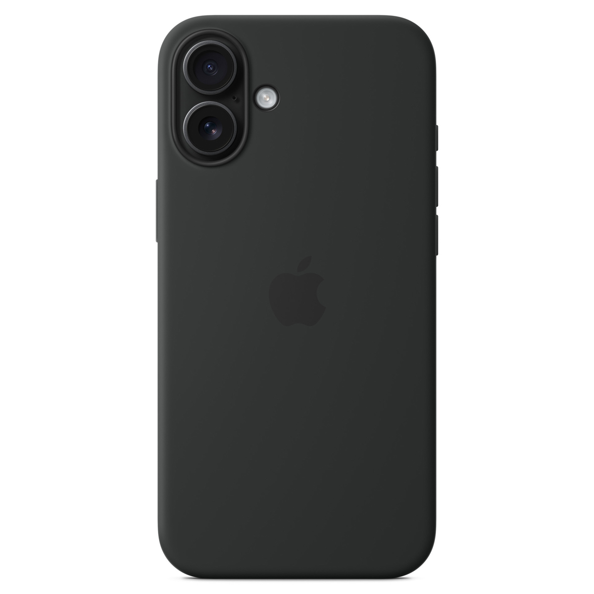 Apple Silikon Case Handy-Cover für Apple iPhone 16 Plus schwarz