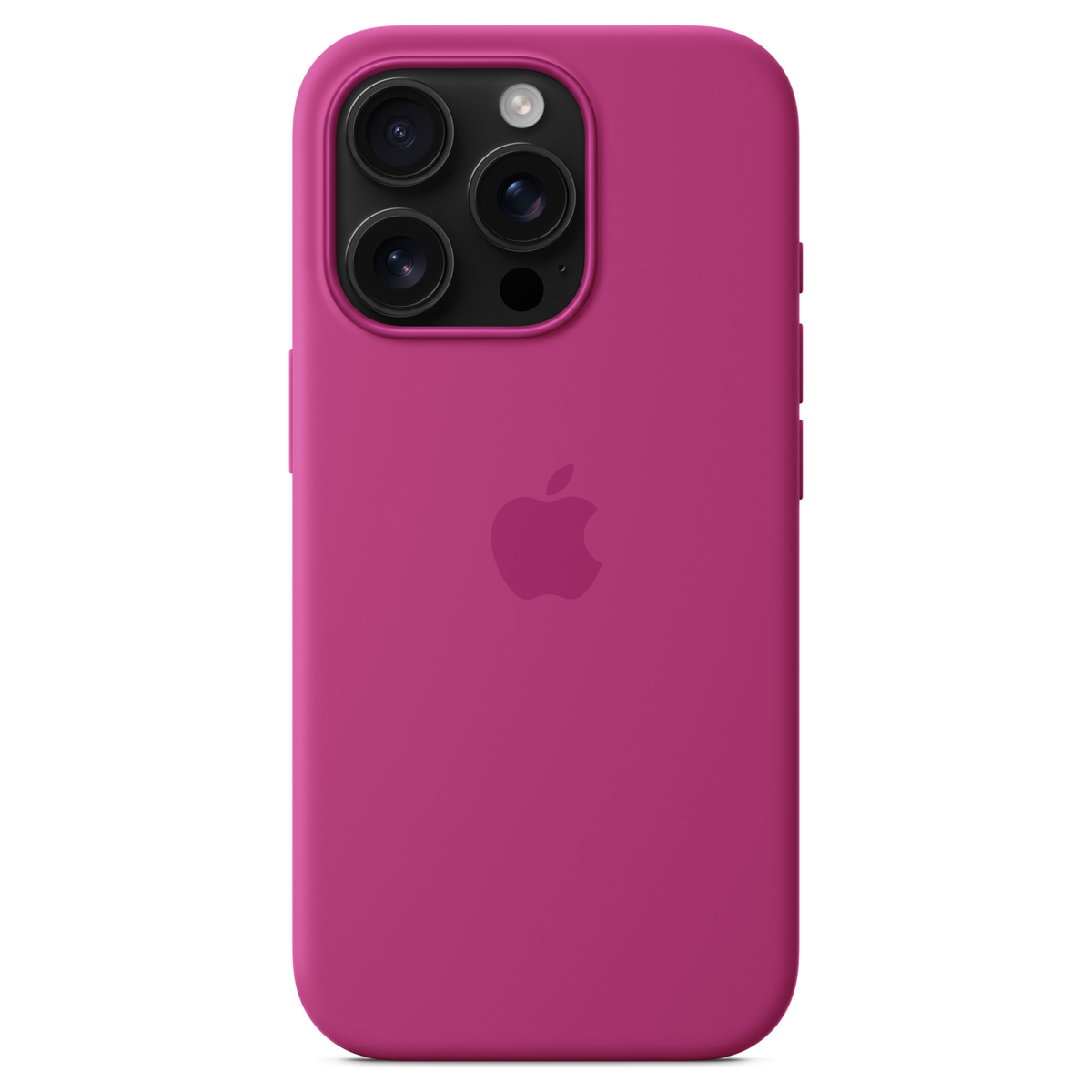 Silikon-Case MagSafe für das Apple iPhone 16 Pro - Fuchsia