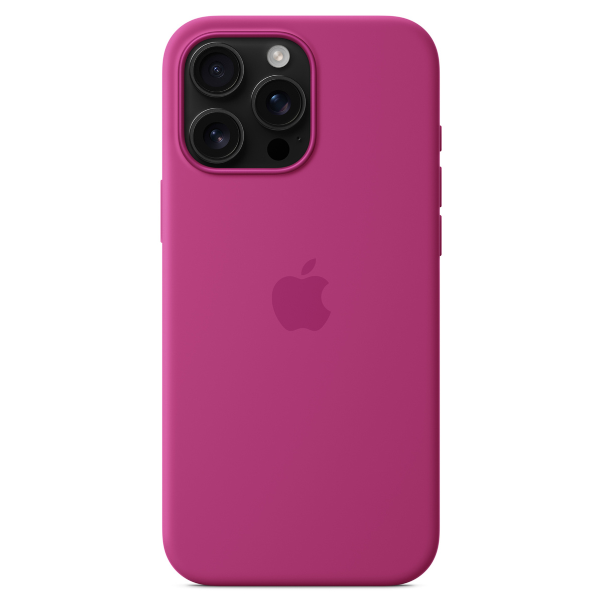 Silikon-Case MagSafe für das Apple iPhone 16 Pro Max - Fuchsia
