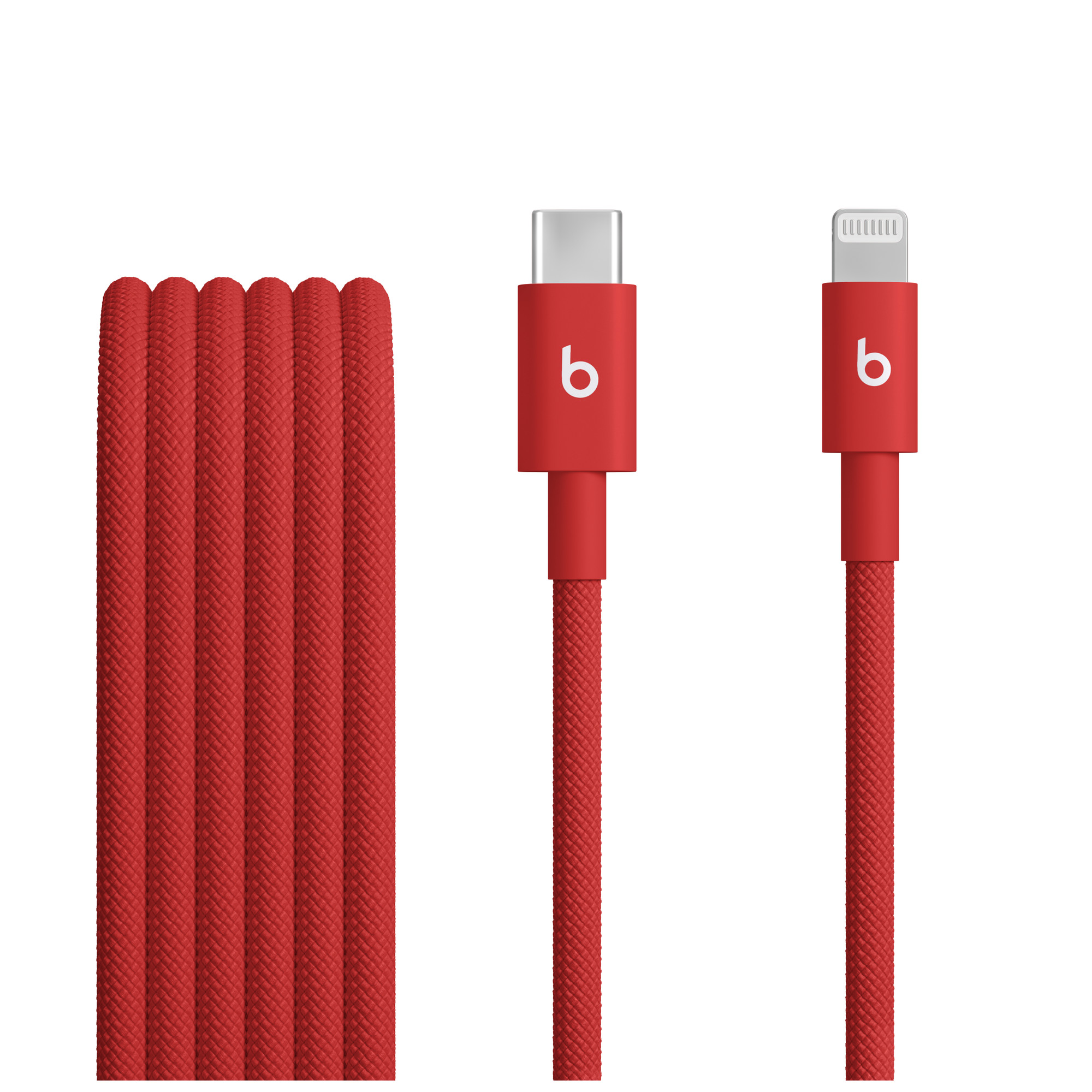 Beats Geflochtenes USB-C zu Lightning Kabel - 1,5 Meter - Rapid Red