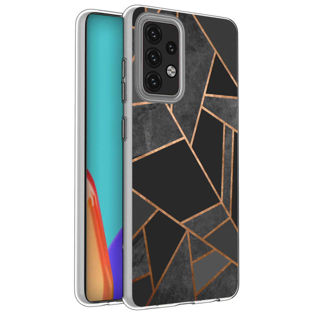 imoshion Design Hülle für das Samsung Galaxy A52(s) (5G/4G) - Black Graphic