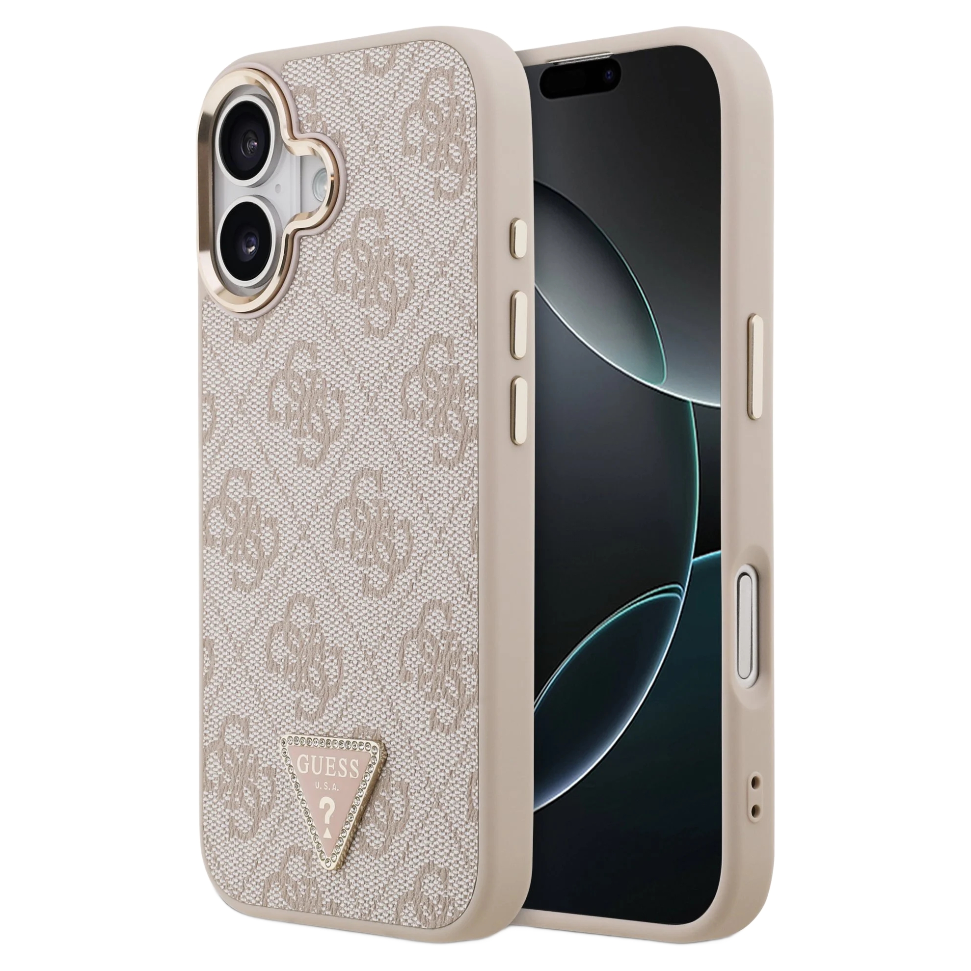 Guess 4G Metal Logo Back Cover MagSafe für das Apple iPhone 17 - Rosa