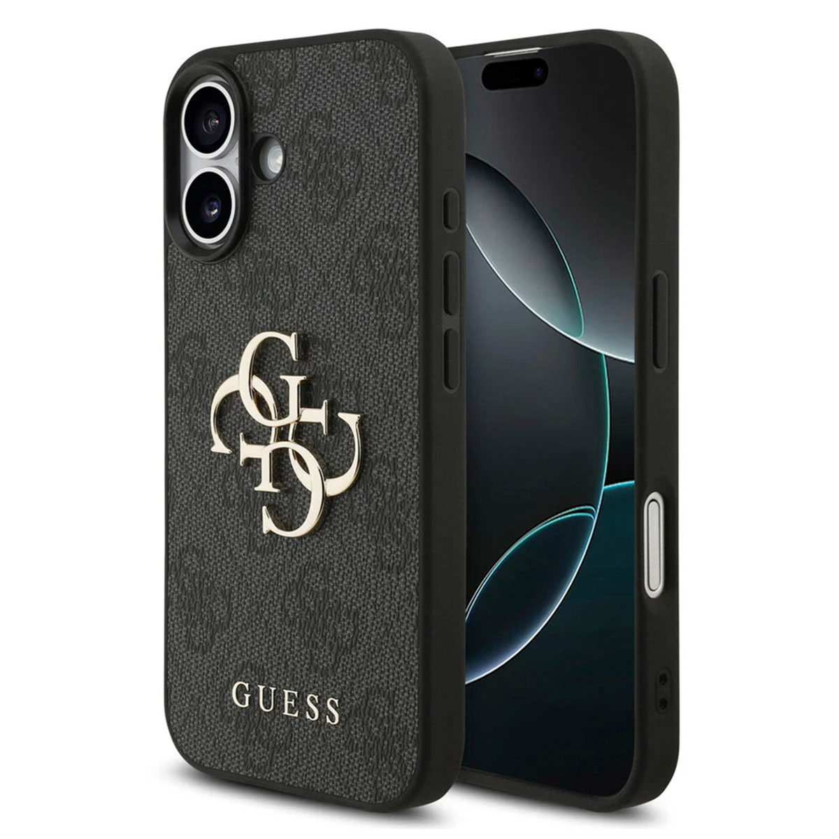 Guess 4G Metal Logo Back Cover für das Apple iPhone 17 - Schwarz