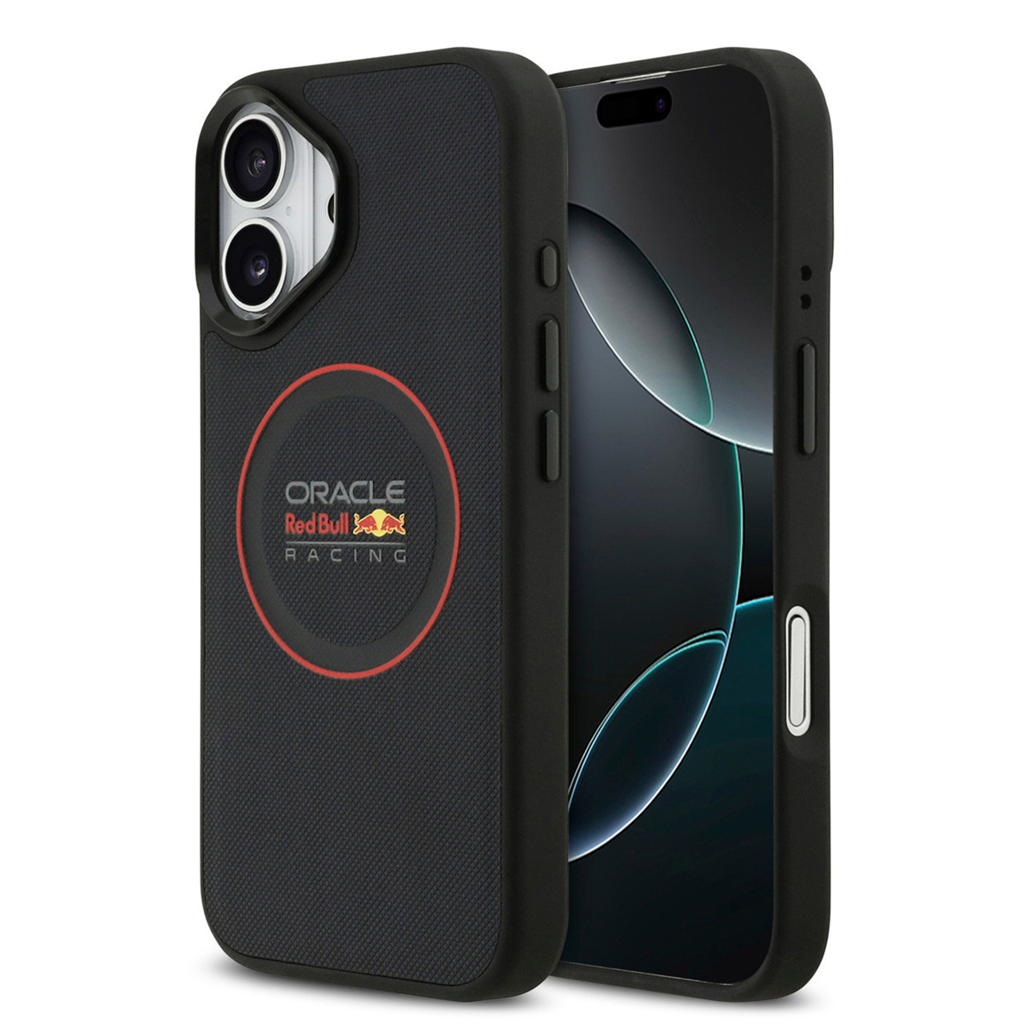 Red Bull Racing Meshed PU Leather Backcover MagSafe für das Apple iPhone 17 - Navy