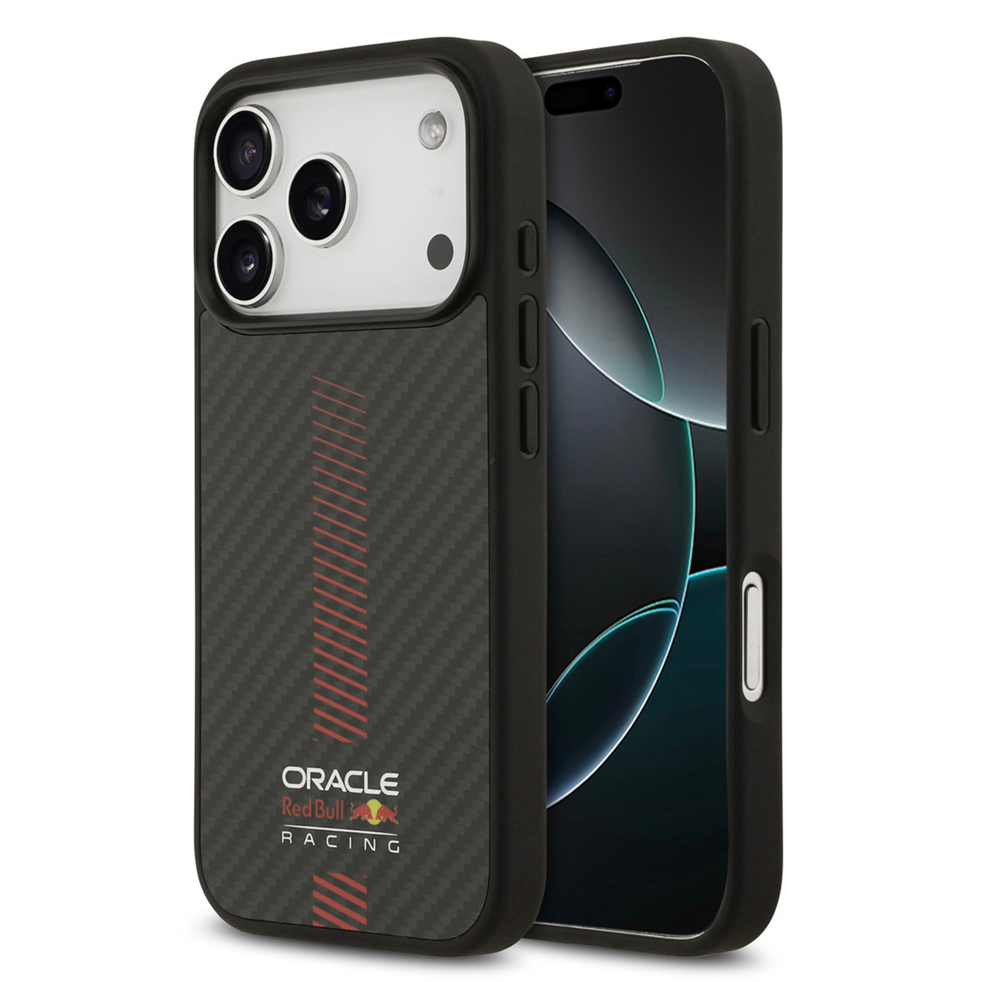 Red Bull Racing Powerbar Backcover MagSafe für das Apple iPhone 17 Pro - Schwarz