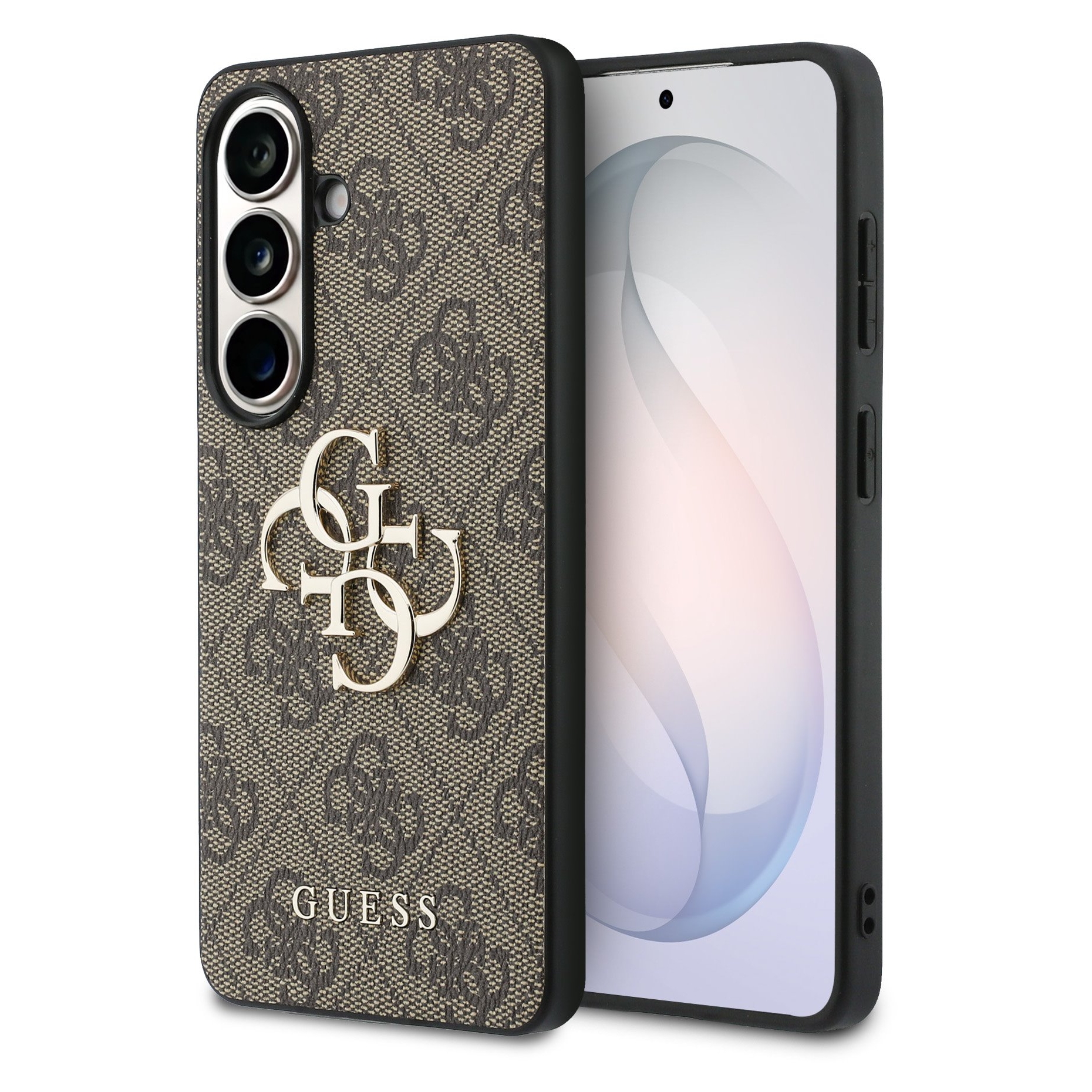 Hülle für Samsung Galaxy S26 Plus S947, Guess, 4G Big Logo, Braun