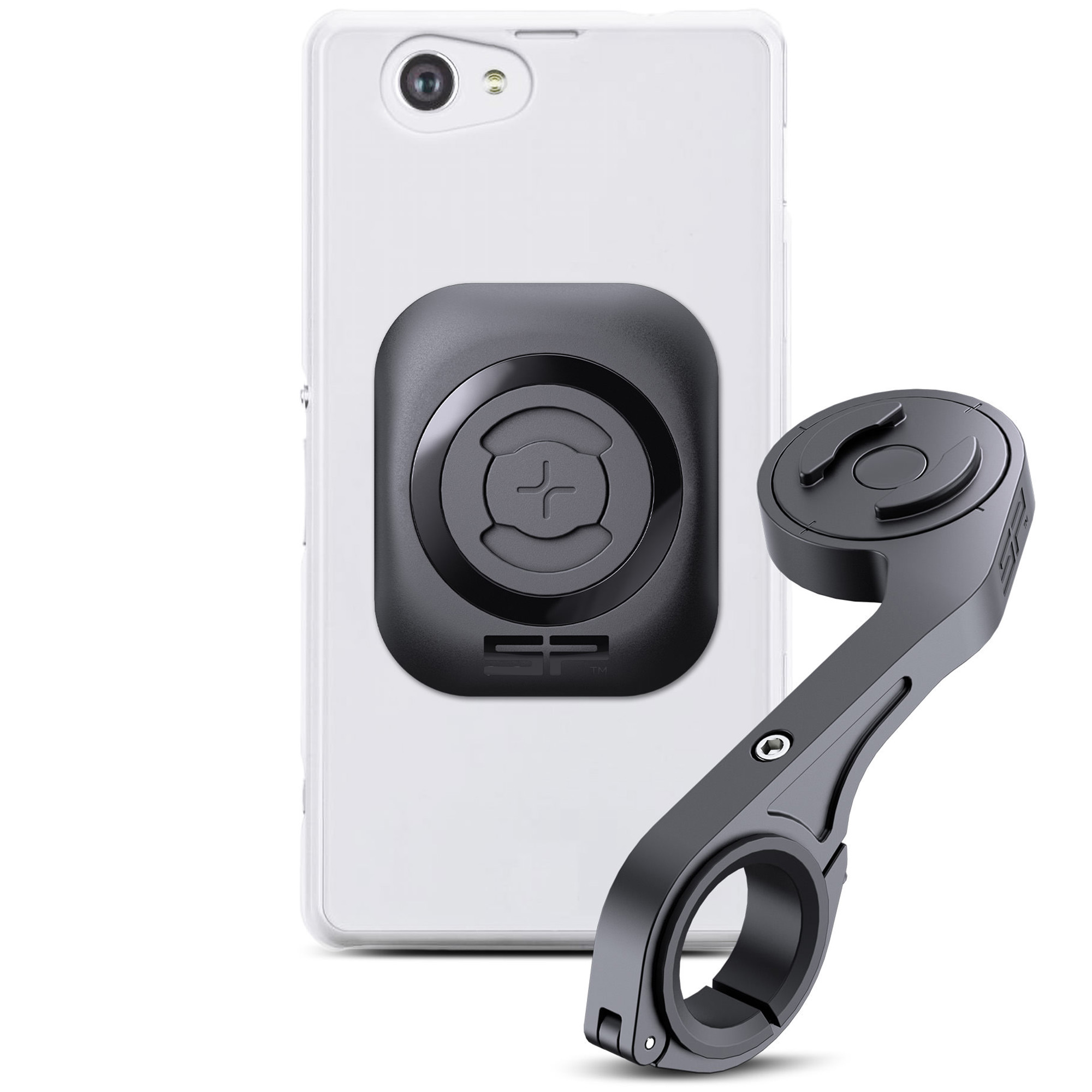 SP Connect Roadbike Bundle Universal Interface SPC+ Fahrrad-Handyhalterung - Adapter für SPC+ Zubehör - Schwarz