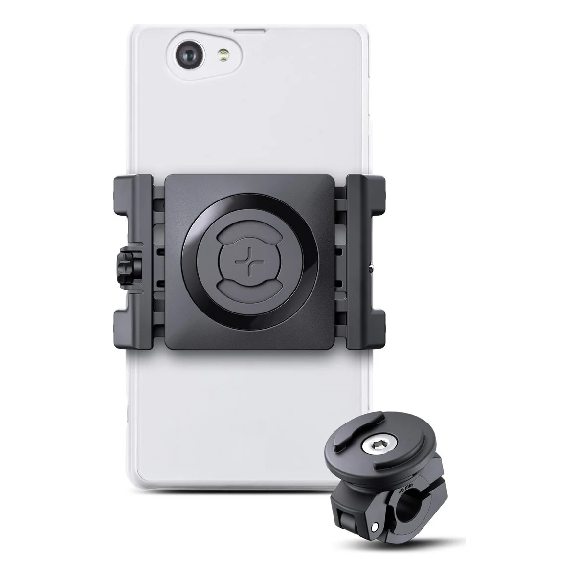 SP Connect Mirror Mount Bundle mit Universal Clamp SPC+ Handyhalterung Roller - Schwarz