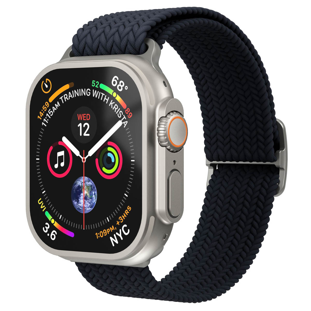 Vonmählen Woven Loop für Apple Watch 40/41/42mm, Navy; Ersatzarmband