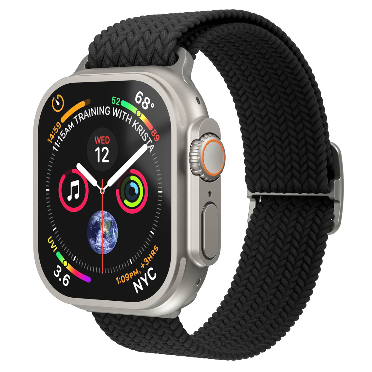 Vonmählen Woven Loop für Apple Watch 40/41/42mm, Black; Ersatzarmband
