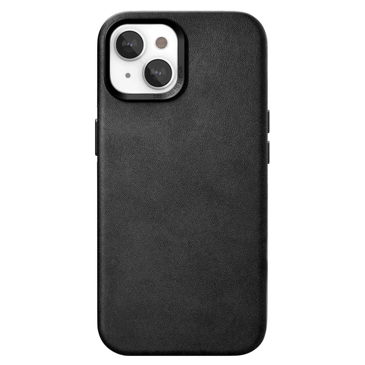 Woodcessories Bio Leather Case MagSafe für das Apple iPhone 15 - Schwarz