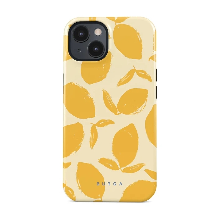 Burga Tough Back Cover MagSafe für das Apple iPhone 15 - Lemon Tart