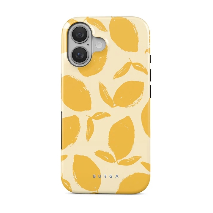 Burga Tough Back Cover MagSafe für das Apple iPhone 16 - Lemon Tart
