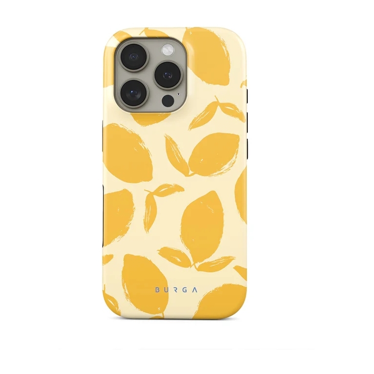 Burga Tough Back Cover MagSafe für das Apple iPhone 16 Pro - Lemon Tart