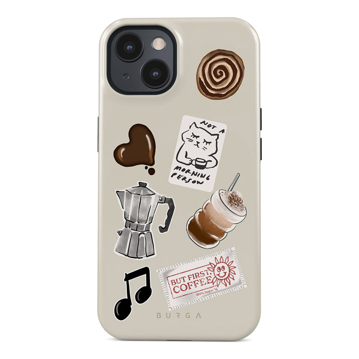 Burga Tough Back Cover MagSafe für das Apple iPhone 13 - Oat Milk Please