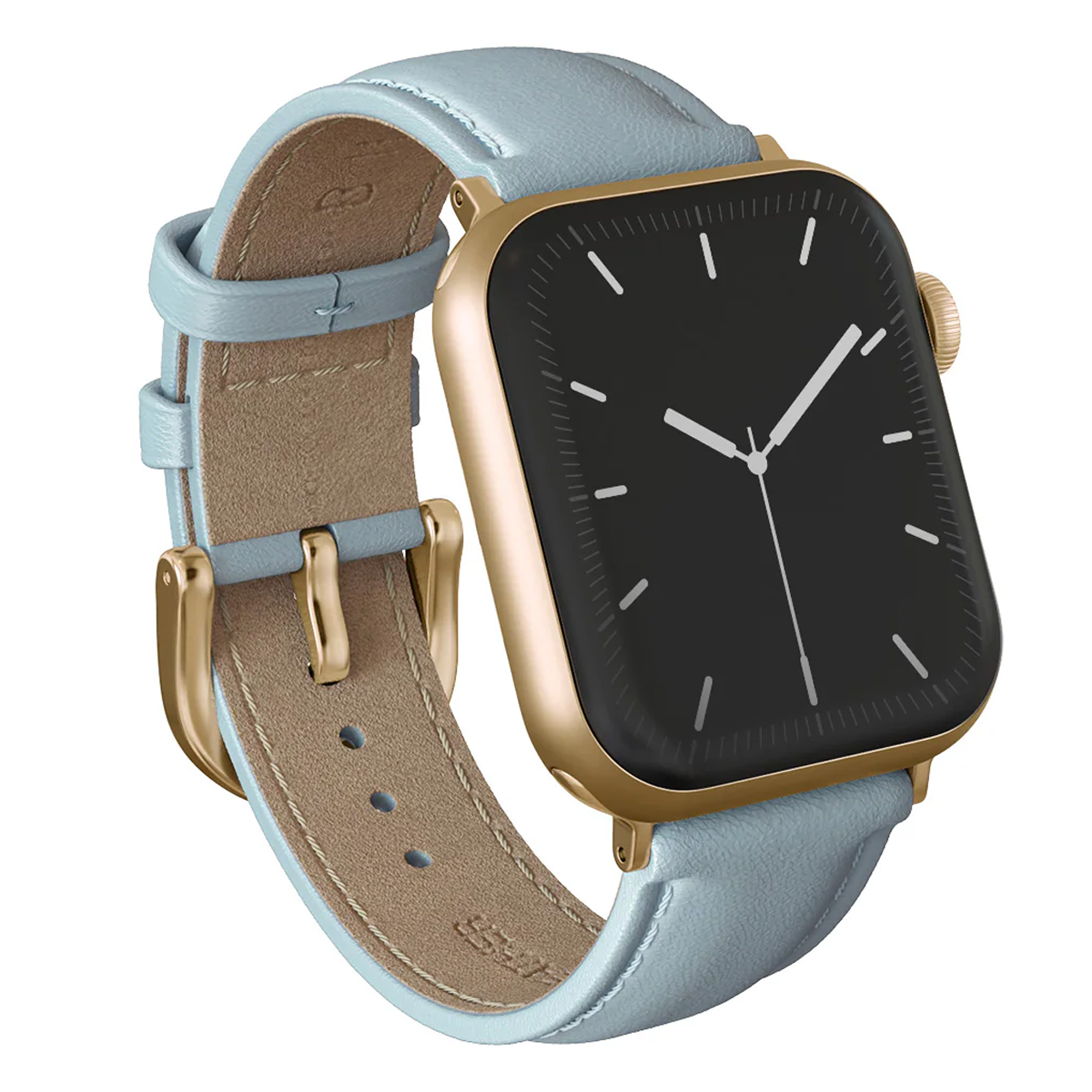 Burga Armband aus echtem Leder für Apple Watch | 38/40/41/42 mm – Dream / Gold