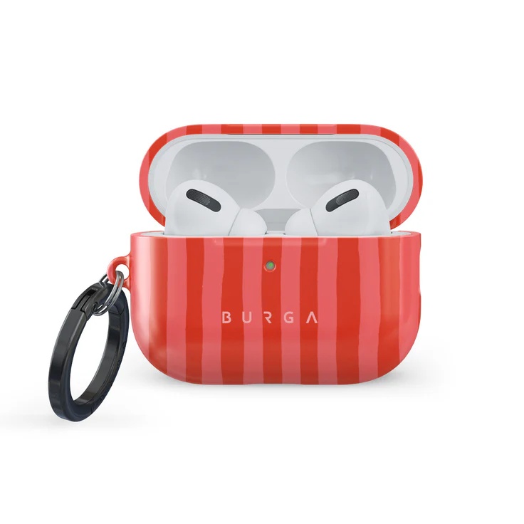 Burga Hardcase Hülle für das Apple AirPods Pro 3 - Pomegranate