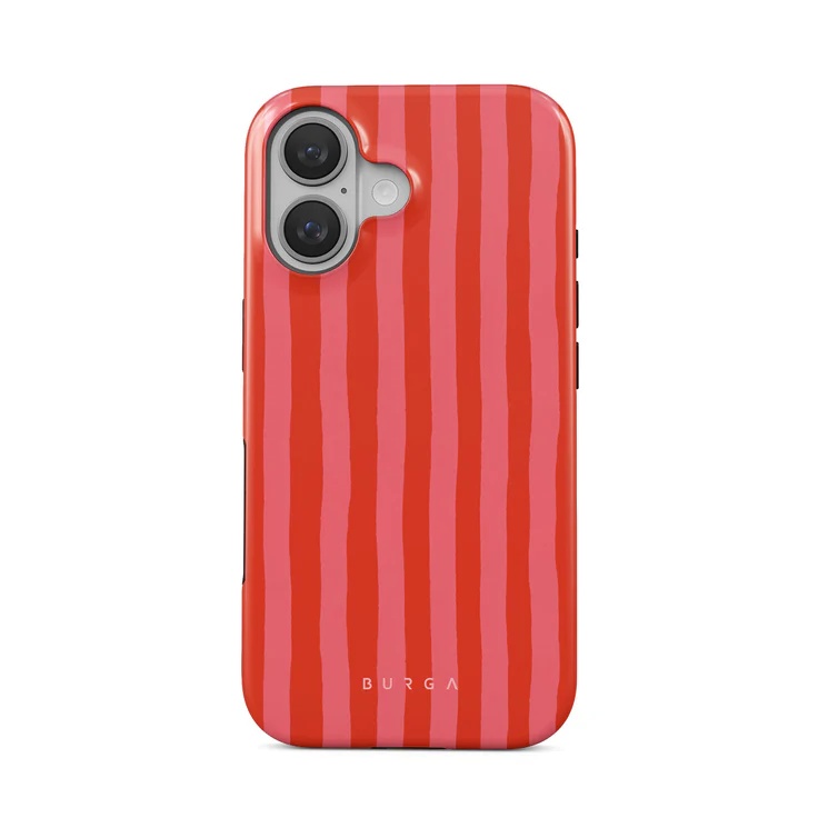 Burga Tough Back Cover MagSafe für das Apple iPhone 16 - Pomegranate